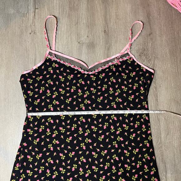 Betsey Johnson X Forever21 Y2K Floral Slip Dress 3X Feminine Lace Party Cocktail - Picture 12 of 14